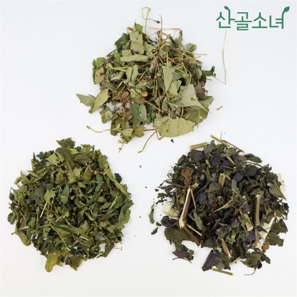 [Mountain Girl] Domestic Eoseongcho 40g + Perilla leaf 20g + Green tea leaf 20g, Optional, 40g Set (Hoseongcho 40g + Perilla leaf 20g+