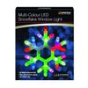 The Christmas Workshop Multi Coloured LED Window Light Snowflake