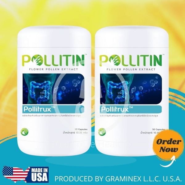 Dietary Supplement Lot Of 2  Pollitin Graminex Pollitrux Enterococcal Bacteria