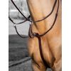 LeMieux Arika Running Martingale - Soft Oiled Leather - Black/Silver - Pony Size
