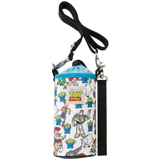 Skater KPB6A Toy Story Cooling Plastic Bottle Cover, 16.9 fl oz (500 ml), Includes Shoulder Strap