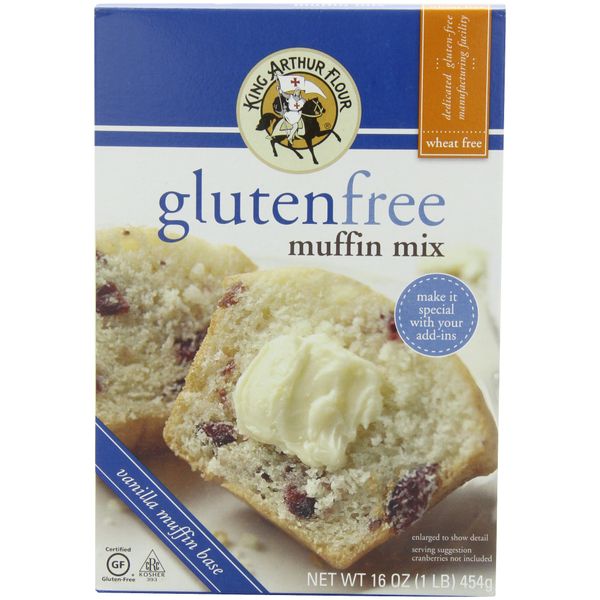 King Arthur Flour Muffin Mix, Gluten Free, 16-Ounce (Pack of 3)