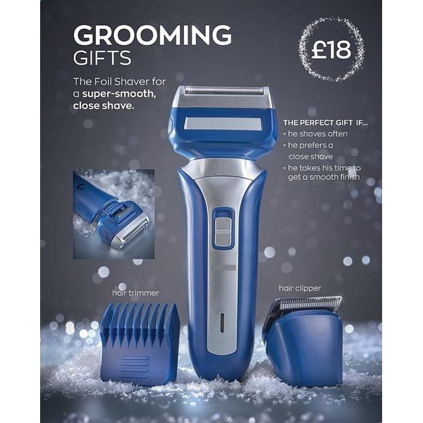 UC Hair Clippers for Men - Cordless Professional Clippers Foil Shaver Line Detailing All in One Grooming Kit Set Blue