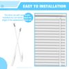17IN/43CM Clear Plastic Blind Opener(w/ Hook & Grip) for Vertical Blinds, Windows, Blind Wand Replacement