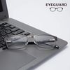 EYEGUARD Mens Reading Glasses, 1 Pair Rectangular Lightweight Metal Readers for Men(+1.50 Magnification)