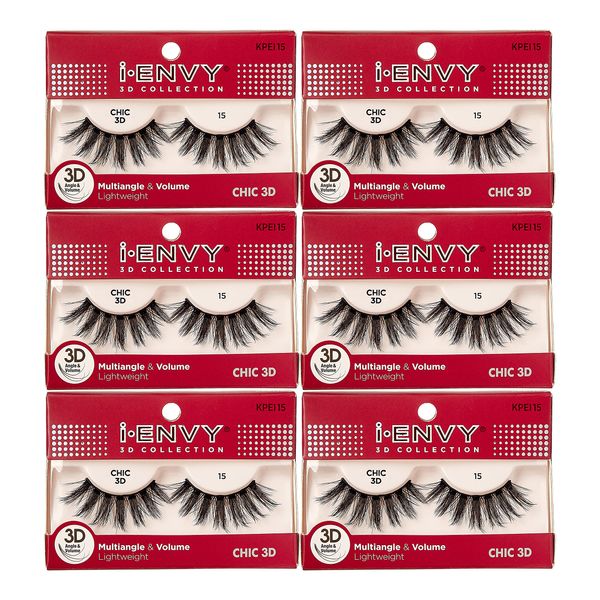 i-Envy 3D Glam Collection Multi-angle & Volume (6 PACK, KPEI15)