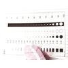 Flaw SEC Size Estimation Chart Dirt Test Gauge for Dot and Line Defects Measuring (1)