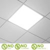 4x 2x2FT LED Flat Panel Light 5800LM 45W 5000K Dimmable Drop Ceiling Home Office