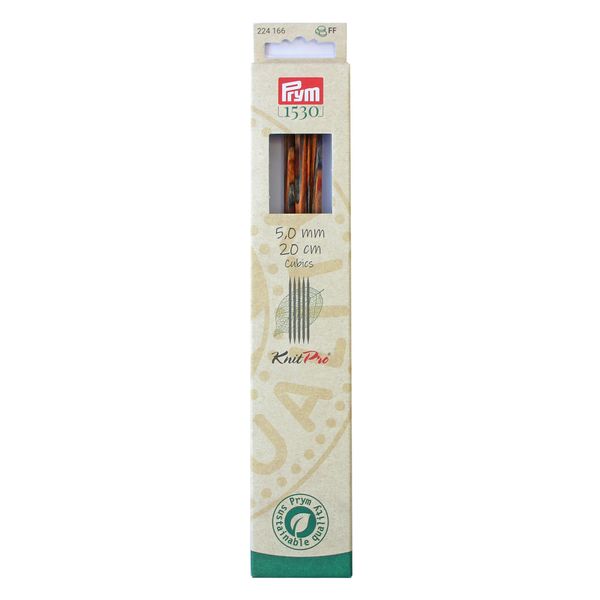 Prym Stocking Knitting Needle, Wood, Multicoloured, 5 mm