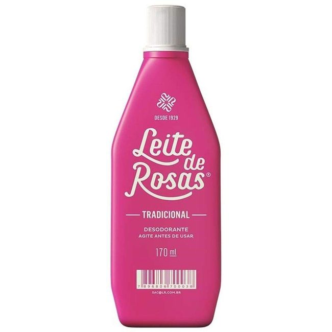 Linha Tradicional Leite de Rosas - Desodorante Corporal Leite de Rosas 170 Ml - (Leite de Rosas Classic Collection - Milk of Roses Body Deodorant 5.75 Fl Oz)