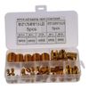 Nut Inserts,50Pcs M3 to M12 7 Sizes Self Tapping Inserts,Self Tapping Inserts Threaded Inserts Kit,Pressed Fit into Holes