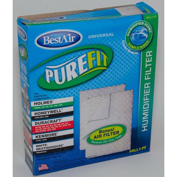 BestAir PureFit ALL1-PF Universal Humidifier Filter for Holmes/Honeywell/Kenmore