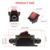 IP67 Waterproof Inline Switch Cable Switch 12 V DC 20 A DPST 4-Pin 12 V Switch Cable Switch Cord Switch On/Off Switch (Waterproof Inline)