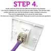 1x Double & 2x Single CAT6a Shielded/Screened Wall Plate – Tool-less RJ45 Ethernet/Network Socket Outlet – Internet/WiFi Data Face Plates – LAN FTP