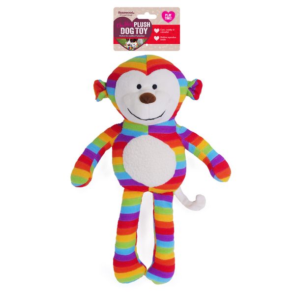 Rosewood Sonny Monkey Dog Toy,Multicolor,15 Inch (Pack of 1)