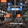 VEVOR Push Beam Trolley Manual Trolley 4400 lbs/2 Ton Load 2.5"-7" Adjustable