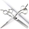 AXEMOORE 2 x Slim Hairdressing Scissors Silver