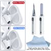 2Pcs Earbud Cleaning kit， Multi-Function Cleaning Pen with Soft Brush Flocking Sponge，Suitable for Bluetooth Headset, Charging Box, Mobile Phone, Earbud