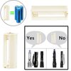 DIANN 10pcs 3 AAA Battery Holder Case Box Cylindrical for LED Flashlight Torch Light White