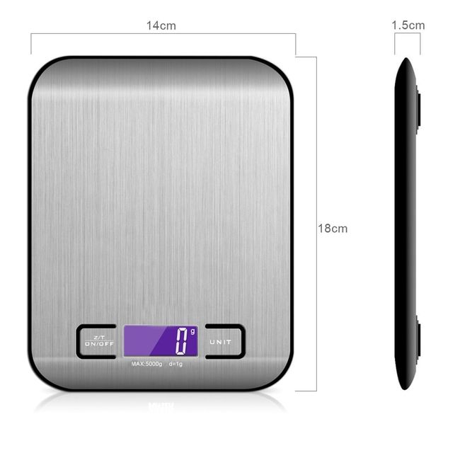 Food Kitchen Scale, Digital Grams and Ounces for Weight Loss