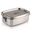 Indian-Tiffin Stainless Steel Large Single Layer Rectangular Lunchbox (Large)