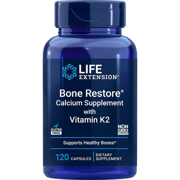 Life Extension Bone Restore + Vitamin K2 Vitamins & Minerals Maintain Bone He...