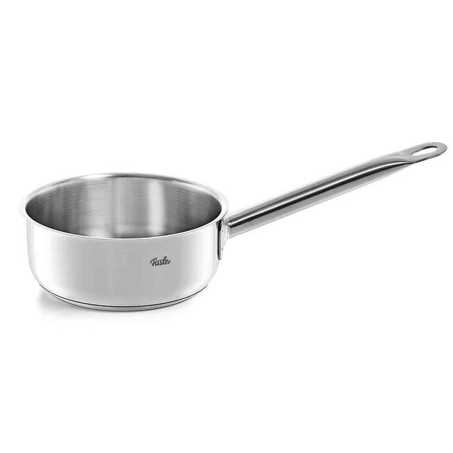 Fissler 040-153-16-100 Single Handled Pot, Stainless Steel, 6.3 inches (16 cm), Heat Resistant, Gas Fire/Induction Compatible, Waterless Cooking, 3-Layer Base, Oven Cooking, Dishwasher Safe