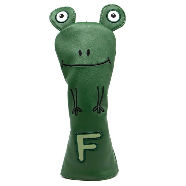 Golf Wood Cover Frog Golf Headcover Set Golf Driver Cover Fairway Wood Utility Hybrid Headcover Premium Leather Aliennana Popular Golf Headcover (For Fairway Woods)