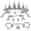 Robot parts, size 0,5-6 cm, grey, 19asstd