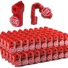 Lamsimoy Peg Hook Lock Stop Lock 100 Pieces Plastic Red Stop Lock Anti-Theft Lock Retail Pin Hook Display Hook Lock