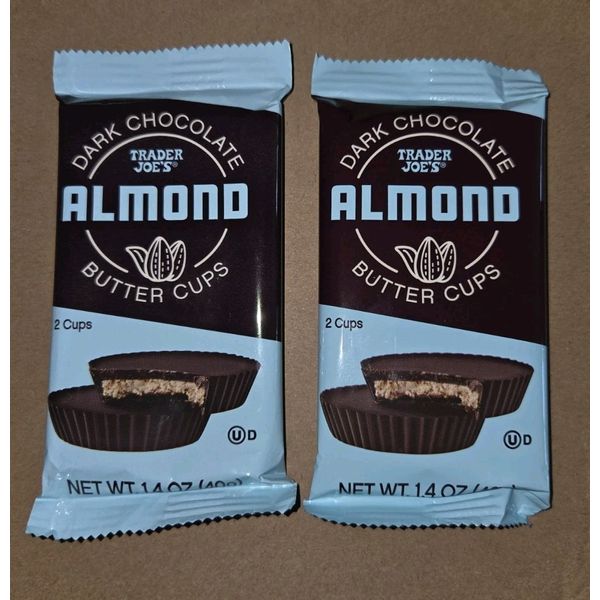 Trader JOE'S Almond  Butter Cups X2
