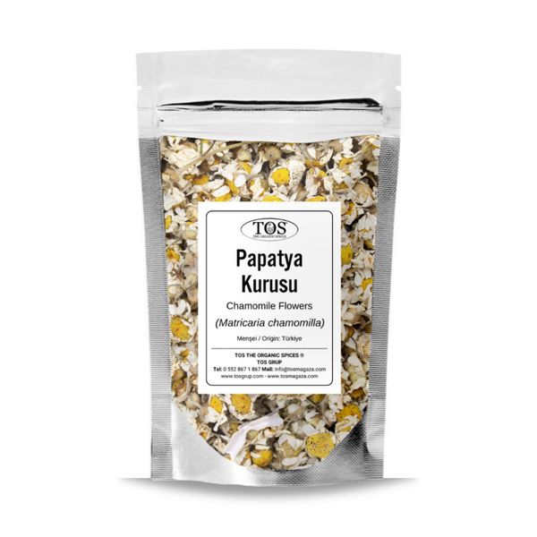 Papatya Kurusu 500 gr (1. Kalite) Matricaria chamomilla / Chamomile Flowers, Papatya Çayı