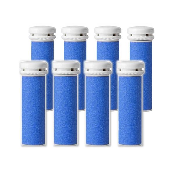 8 Extra Coarse Pedicure Refill Rollers Comp/w Emjoi Micro-Pedi Callus Remover
