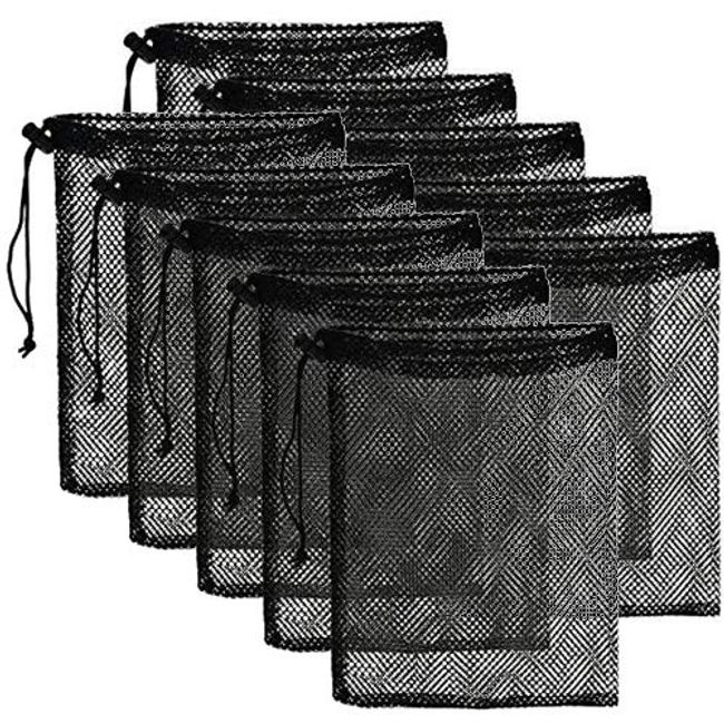 Nylon mesh shop bags drawstring