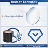 Com~Posite Material Heater with Filter Cover, 3 Adjustable Temperature 104°F/113°F/122°F, Improve Re~sin Properties