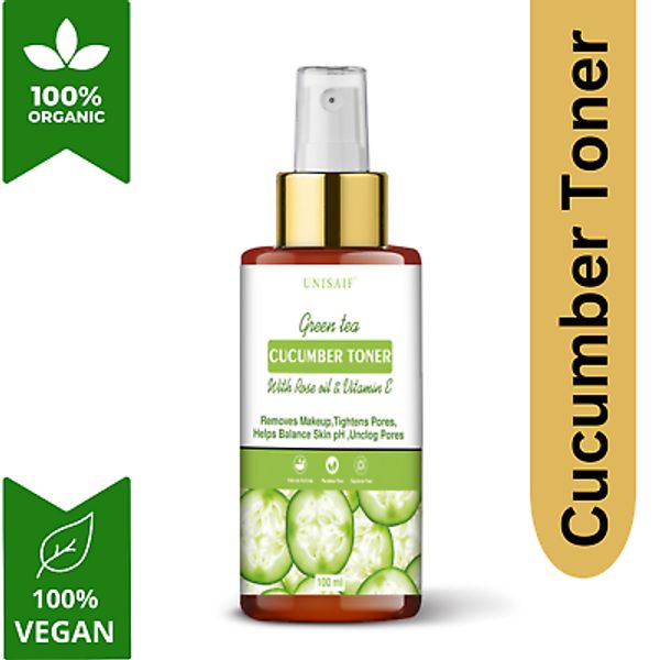 Green Tea & Cucumber Face Toner Spray, Facial Toner Skincare For Women & Men's