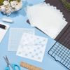 FREEBLOSS Embroidery Stencils - Geometric Sashiko Patterns - Acrylic 14x14cm