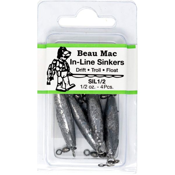 Beau Mac SIL3/4 in-Line Sinkers - 3/4oz