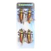 YZD Realistic Fly Grasshopper Series(Large Brown 4pcs)