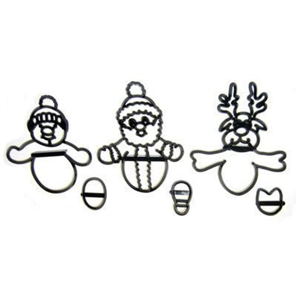 Marion Frost- Patchwork Cutters-Christmas Novelty Set. Complete with Instructions -by Bake and Create