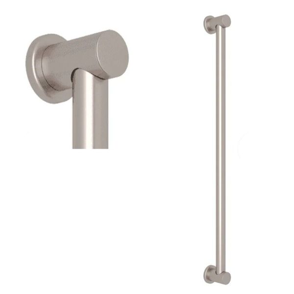 Rohl Bathroom Grab Bar 36" 1267 STN Lombardia Satin Nickel 1267STN Italy Quality