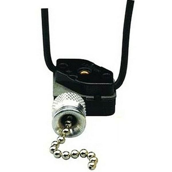 PULL CHAIN 2 way SWITCH Nickel silver Lamp Light Appliance LEVITON 10097 10097-8