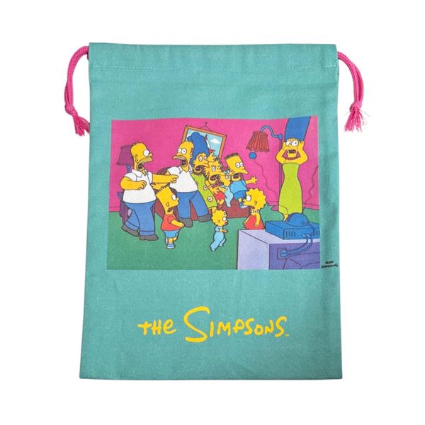 Small Planet The Simpsons Family Panic Drawstring