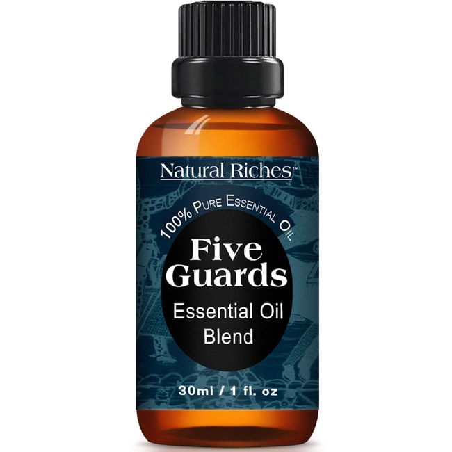 Natural Riches Five Guards Essential Oil Blend for Health Shield Aromatherapy with Clove Cinnamon Lemon Rosemary Eucalyptus Oil - 30ml