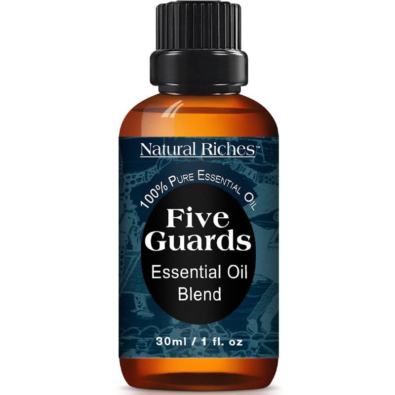 Natural Riches Five Guards Essential Oil Blend for Health Shield Aromatherapy with Clove Cinnamon...