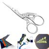 Wishbeauty Multi-Colour Rainbow Embroidery Scissors - 3.5"/9cm - Sharp Point (Silver)