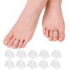 Gel Toe Separators, Hoogoo Pinky Toe Protector Spreader Small Silicone Toe Spacers, Cushions for Curled Separate Toe