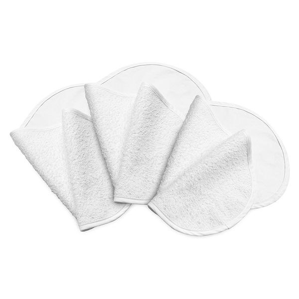 Boppy Changing Pad Liner | 3 Count | Crisp White Terrycloth | Waterproof Backing Makes Messy Diaper Changes a Breeze | For Changing Pads or On-the-Go | Machine Washable and Dryable