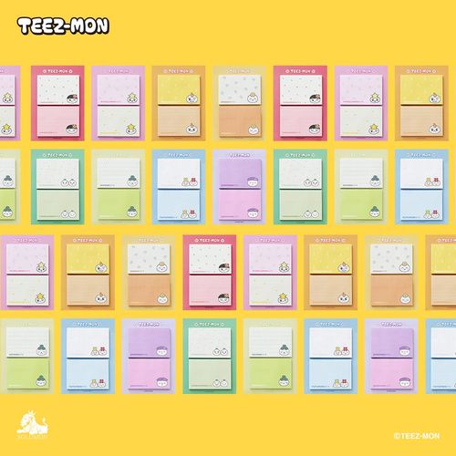 Solomon Shoji TEEZ-MON Sticky Notes Sticky Memo Notepad Post-it Stationery Character Cute Official