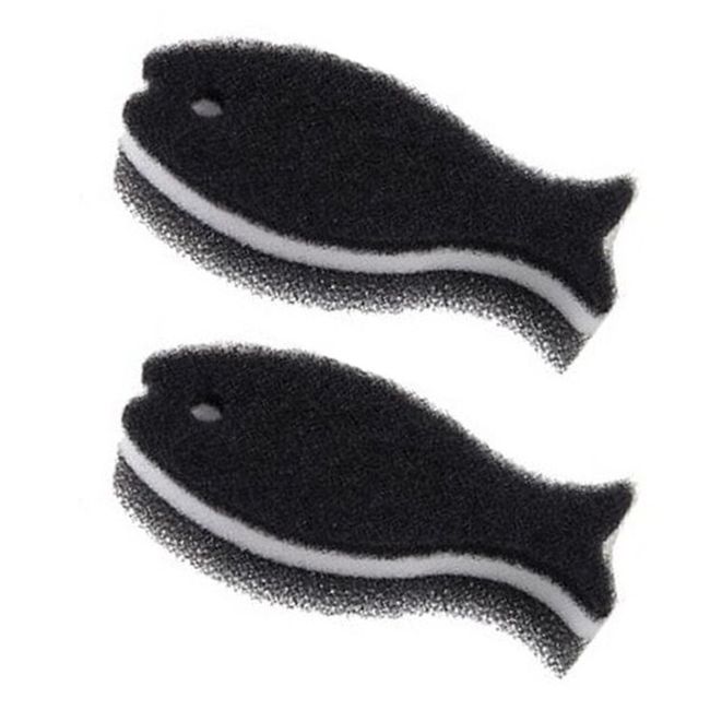 Marna Fish Kitchen Sponge Hard, Set of 2, Black